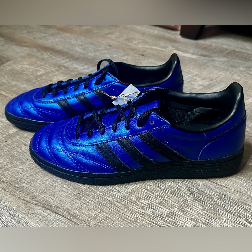 Adidas Metallic Handball Spezial Blue and Black Shoes